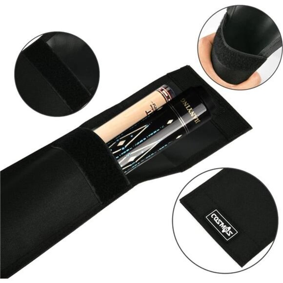 Cue Stick Carrying Bag for 1/2 Billiard Stick Storage, 32 Inches Black Color - Picture 4 of 7